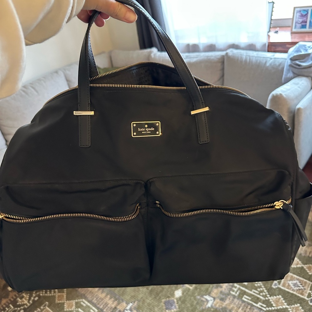 Kate Spade Black Duffel Bag